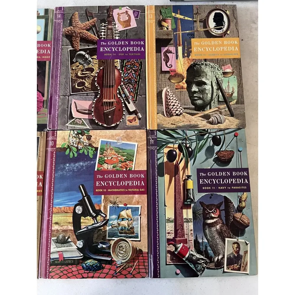 The Golden Book Encyclopedia 1960's Vol. 1 - 16 Complete Set Vintage Homeschool